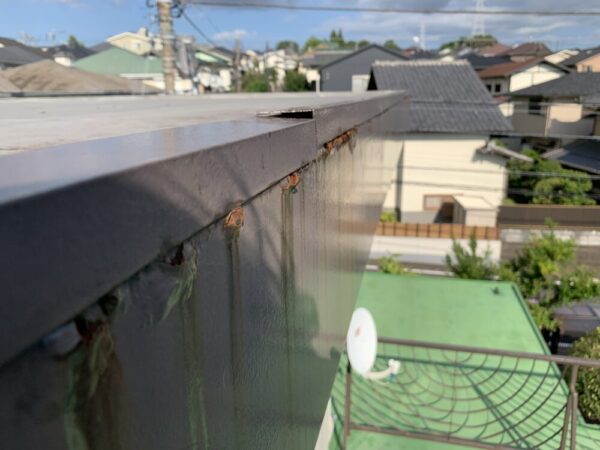 軒先の雨どいカバー
