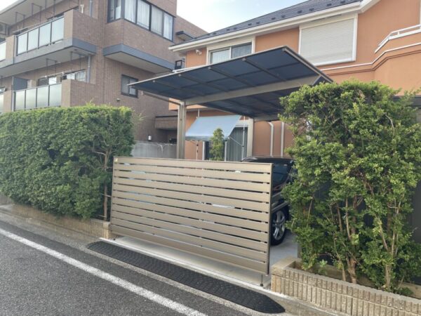 車庫のゲート工事